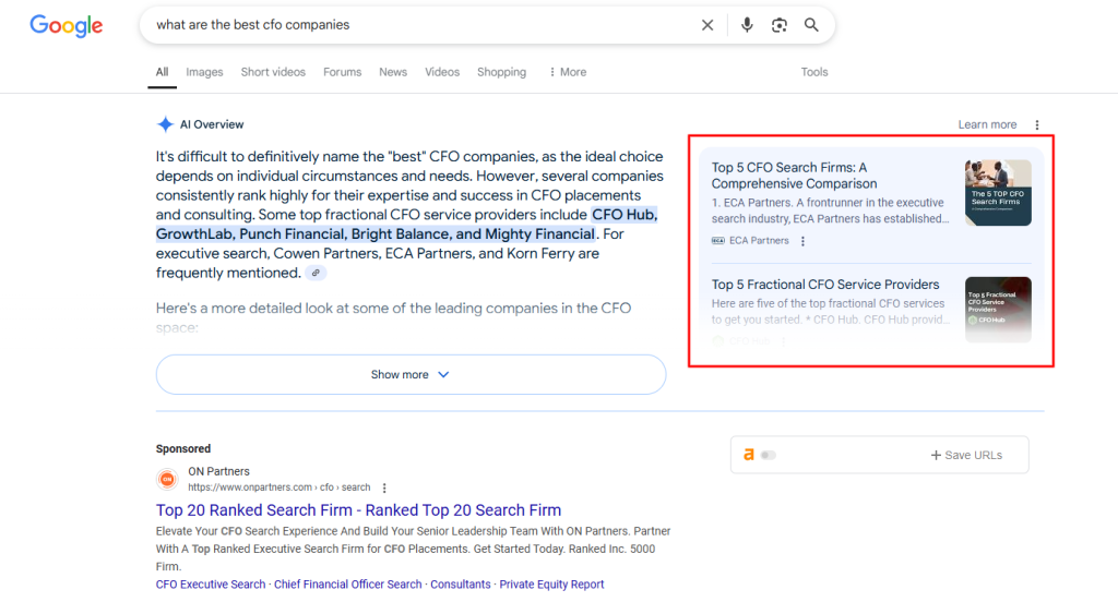 what are the best cfo companies ai overview