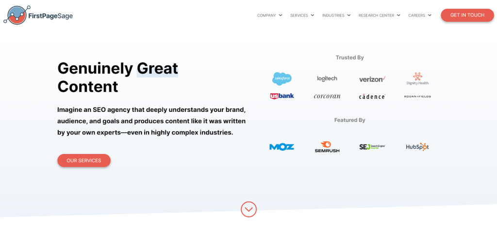 first sage page homepage