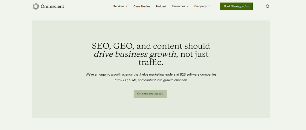 omniscient homepage