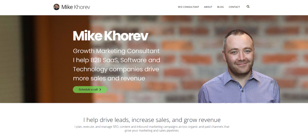 mike khorev homapage